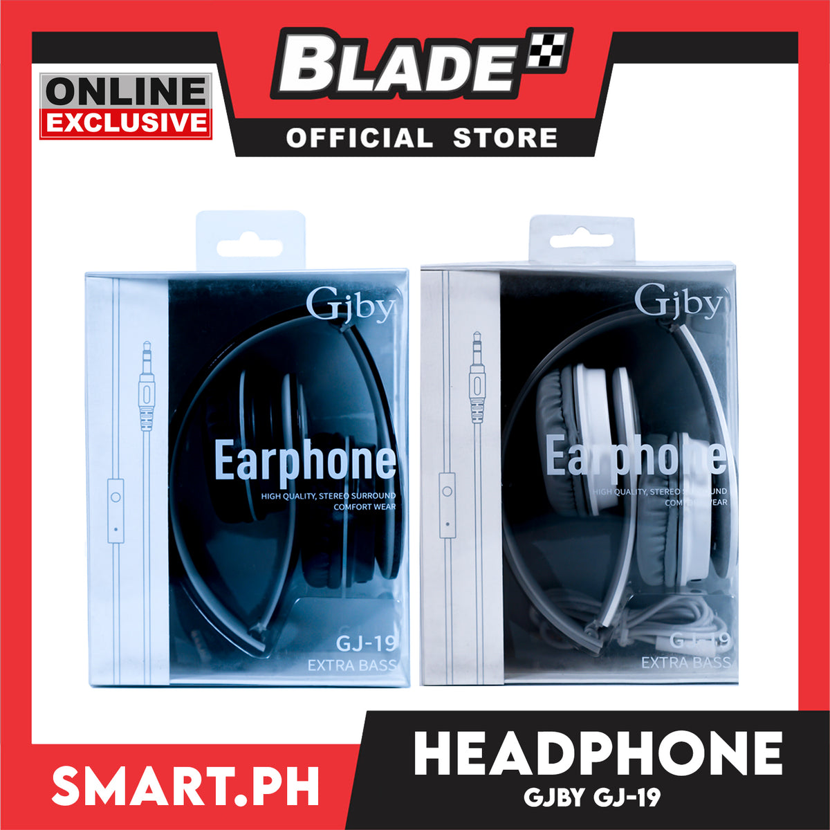 Gifts Headphone Good Quality Sound GJBY GJ-19 (Assorted Colors)