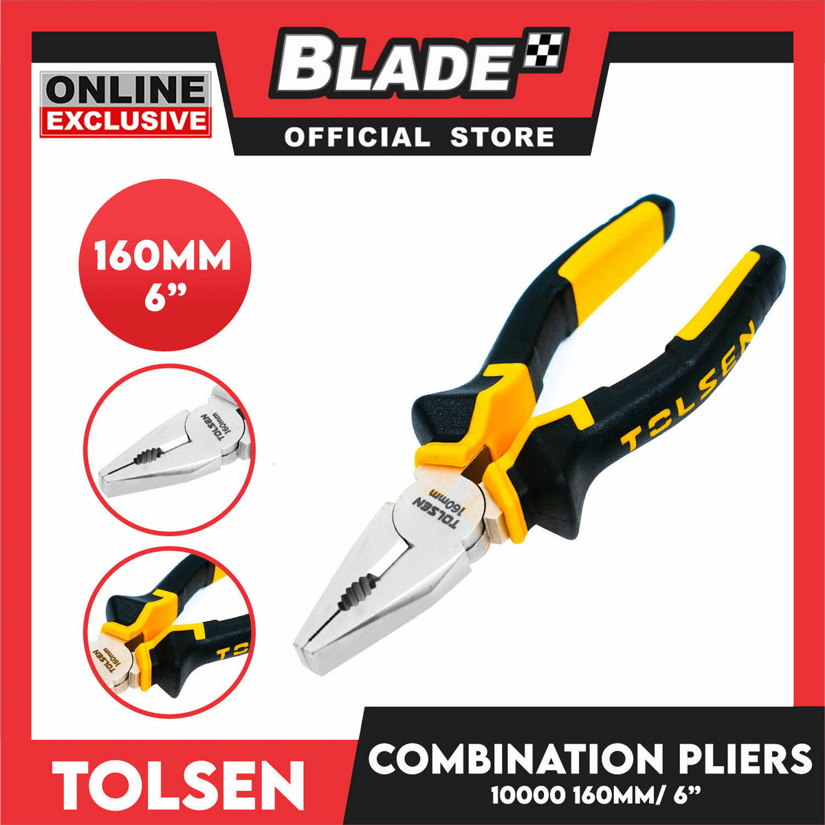 Tolsen  Combination Pliers 160mm 6'' 10000