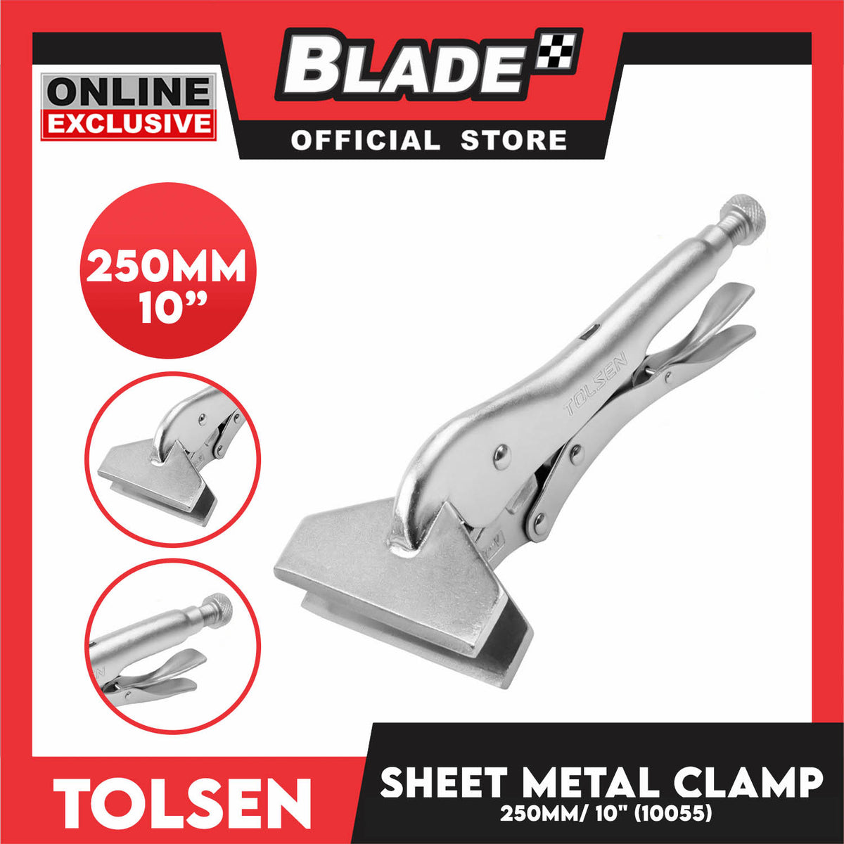 Tolsen Sheet Metal Clamp 250mm 10'' 10055