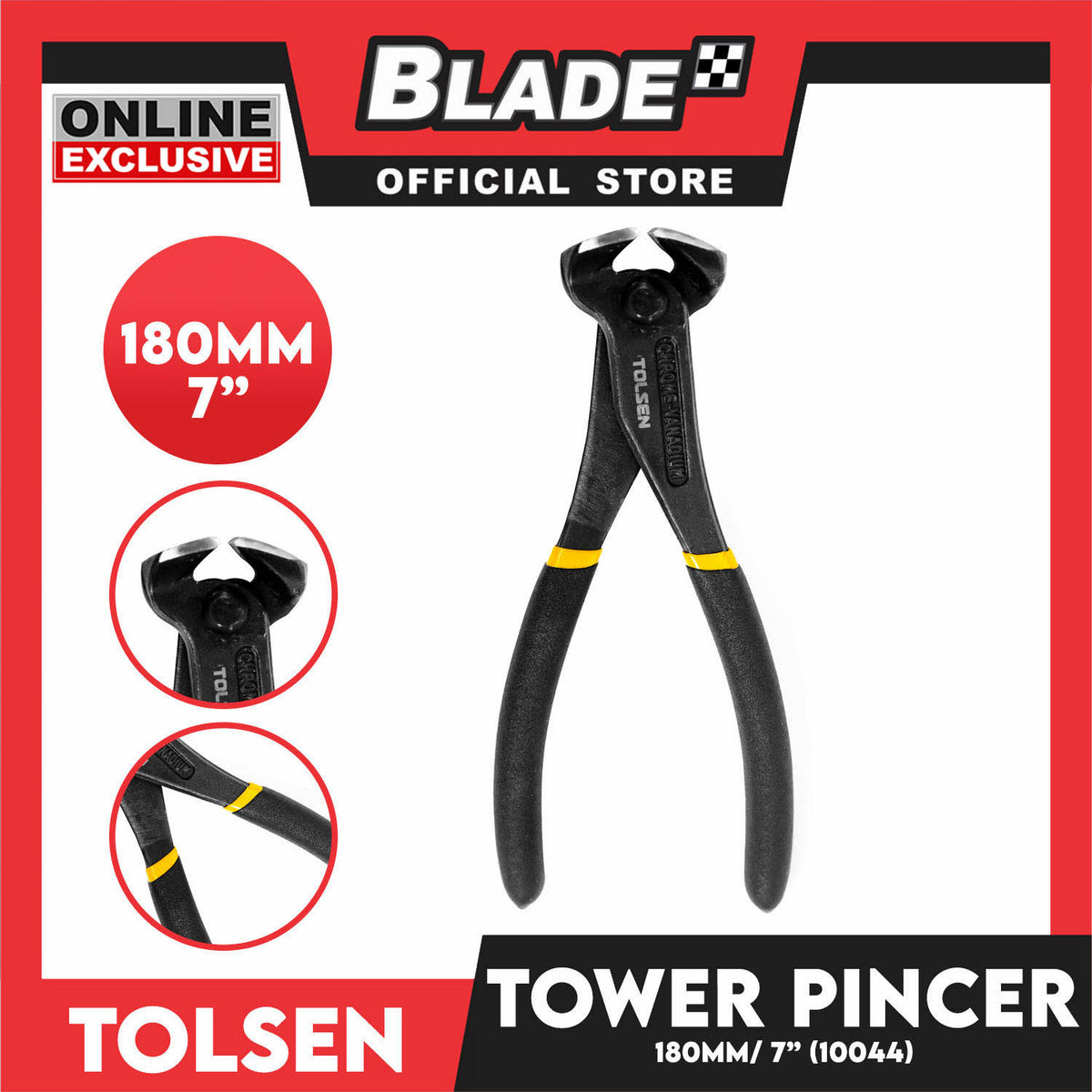 Tolsen End Cutting Pincer 180mm 7 (Industrial) 10044