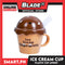 Gifts Plastic Mug With Cover and Stirrer, Ice Cream Design AP0857