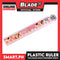 Gifts Plastic Ruler 15cm Gummi Choco Strawberry Design HP5002M (Assorted Designs and Colors)