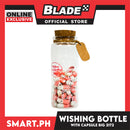 Gifts Wishing Bottle With Capsule  And Small Paper Inside 2172 Big Size (Assorted Capsule Colors) 4.5cm x 12.5cm