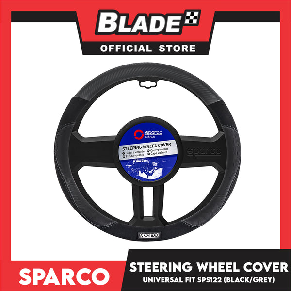 Sparco Corsa Steering Wheel Cover SPS122 (Black With Gray)