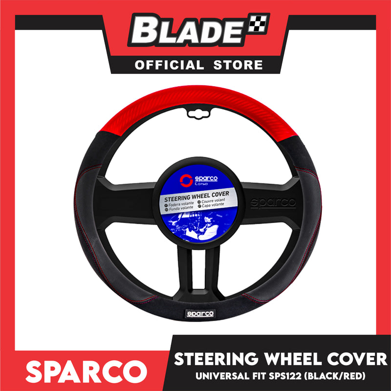 Sparco Corsa Steering Wheel Cover SPS122 (Black With Red)