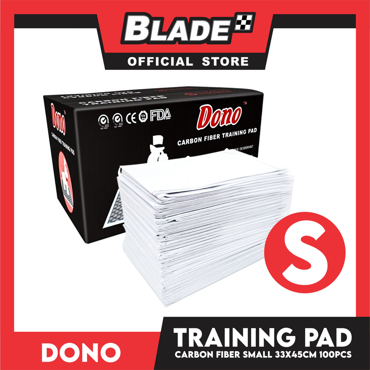 Dono Carbon Fiber Training Pad Small  (100pcs) 33cm x 45cm