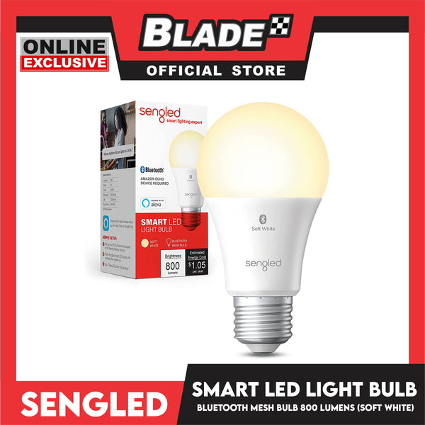 Sengled Alexa Light Bulb, WiFi Light Bulbs, Smart Bulbs that Work with Alexa A19 Soft White (2700K), 800LM 60W