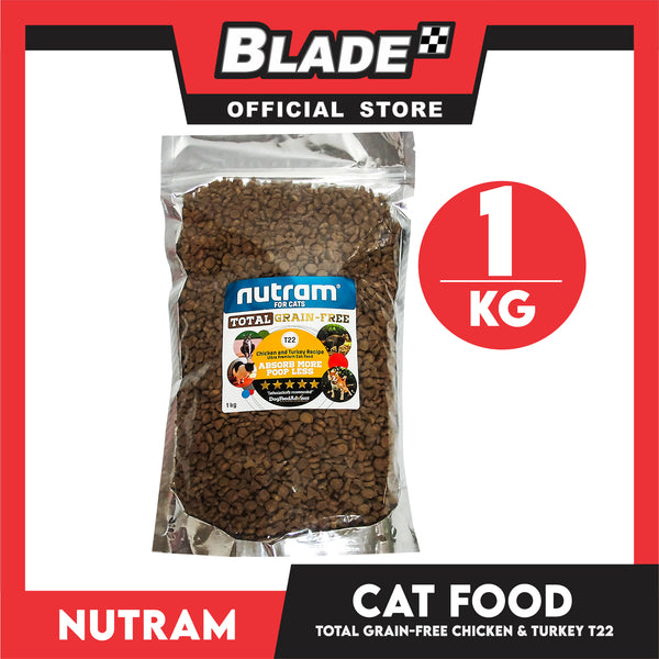Nutram T22 Total Grain-Free Chicken and Turkey Recipe 1kg Cat Dry Food