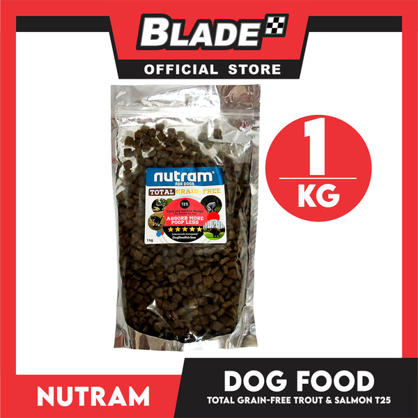 Nutram T25 Total Grain-Free Trout and Salmon Meal Recipe 1kg Dog Dry Food