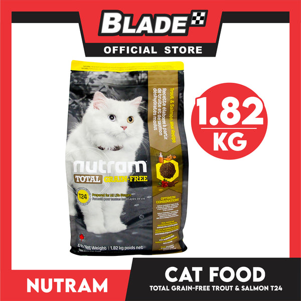 Nutram T24 Total Grain-Free Trout and Salmon Meal Recipe 1.82kg Cat Dry Food