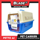 Petto Ai Dog Pet Carrier Crate (Blue) Pet Travel Carrier Animal Box