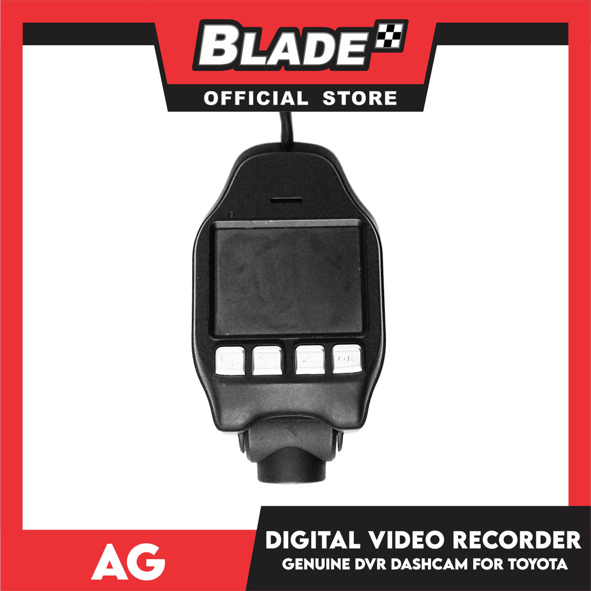 AG Digital Video Recorder Genuine DVR Dashcam For Toyota PC6A3