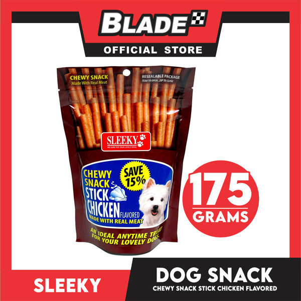 Sleeky Chewy Snack Stick Chicken Flavored 175g Dog Treats