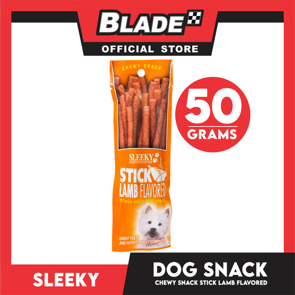 Sleeky Chewy Snack Stick Lamb Flavored 50g Dog Treats