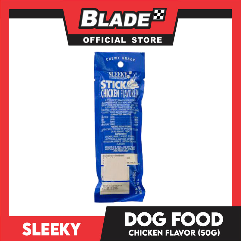 Sleeky Chewy Snack Stick Chicken Flavored 50g Dog Treats