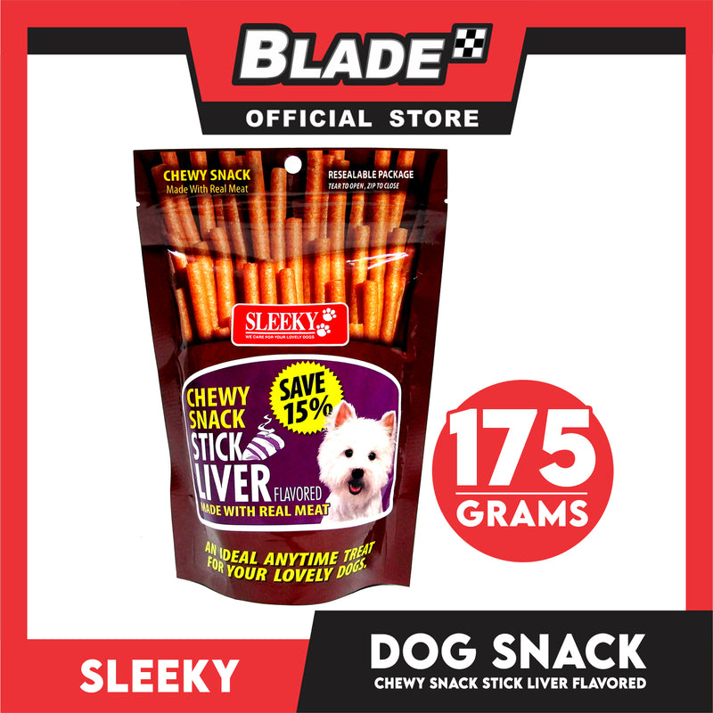 Sleeky Chewy Snack Stick Liver Flavored 175g Dog Treats