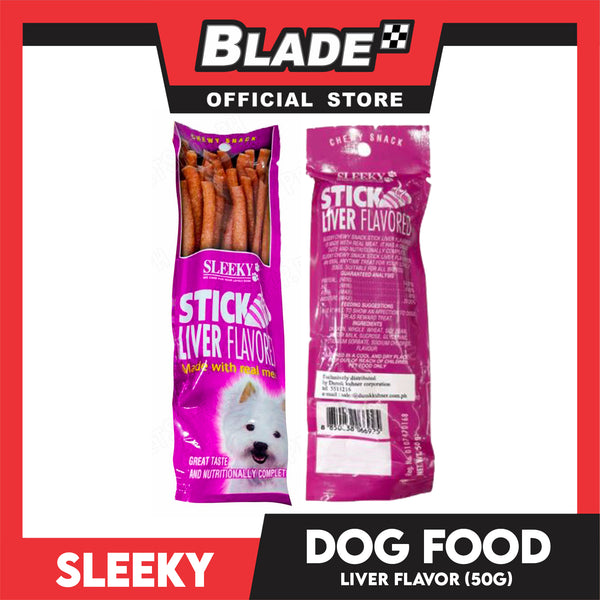 Sleeky Chewy Snack Stick Liver Flavored 50g Dog Treats