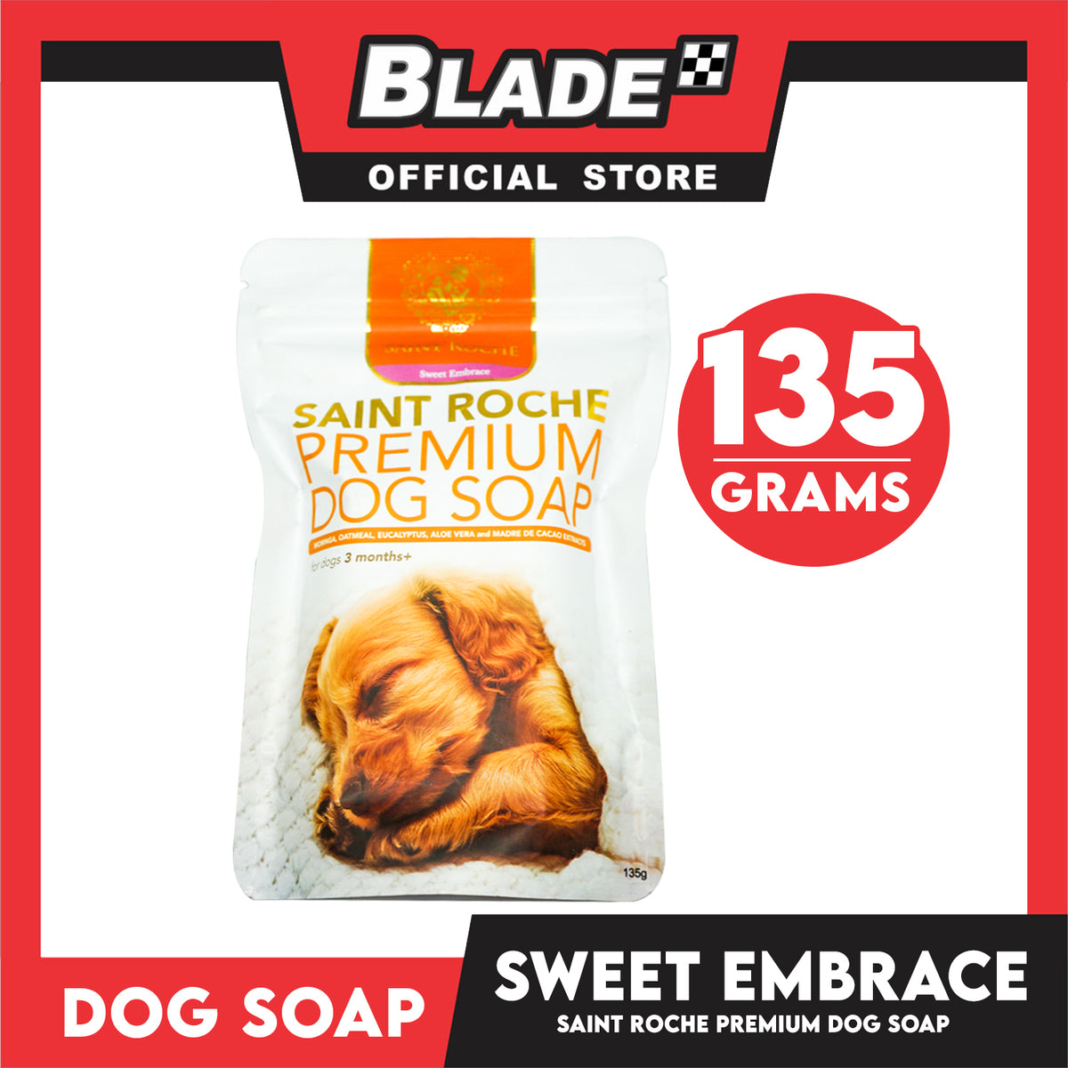 Saint Roche Premium Organic Soap (Sweet Embrace Scent) 135g Dog Soap