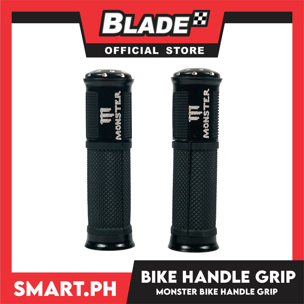 Bicycle Monster Handle Grip (Black) Comfortable Handlebar Rubber, Non-Slip
