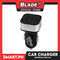 Armor All Car Charger 2.4 AMP 2 Port USB Car Charger (Black) Built-in Led Indicator 12-24V DC Input 5V Output For Smartphones, Tablet and etc.