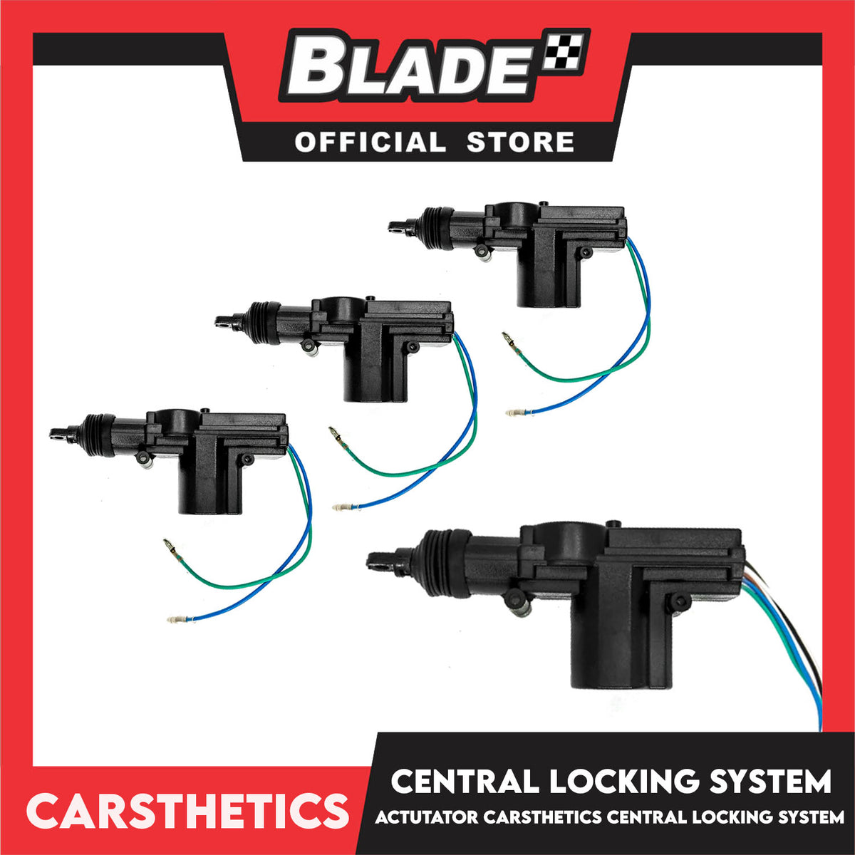 4pcs Carsthetic Signature Central Door Locking System 1M3A (Black)