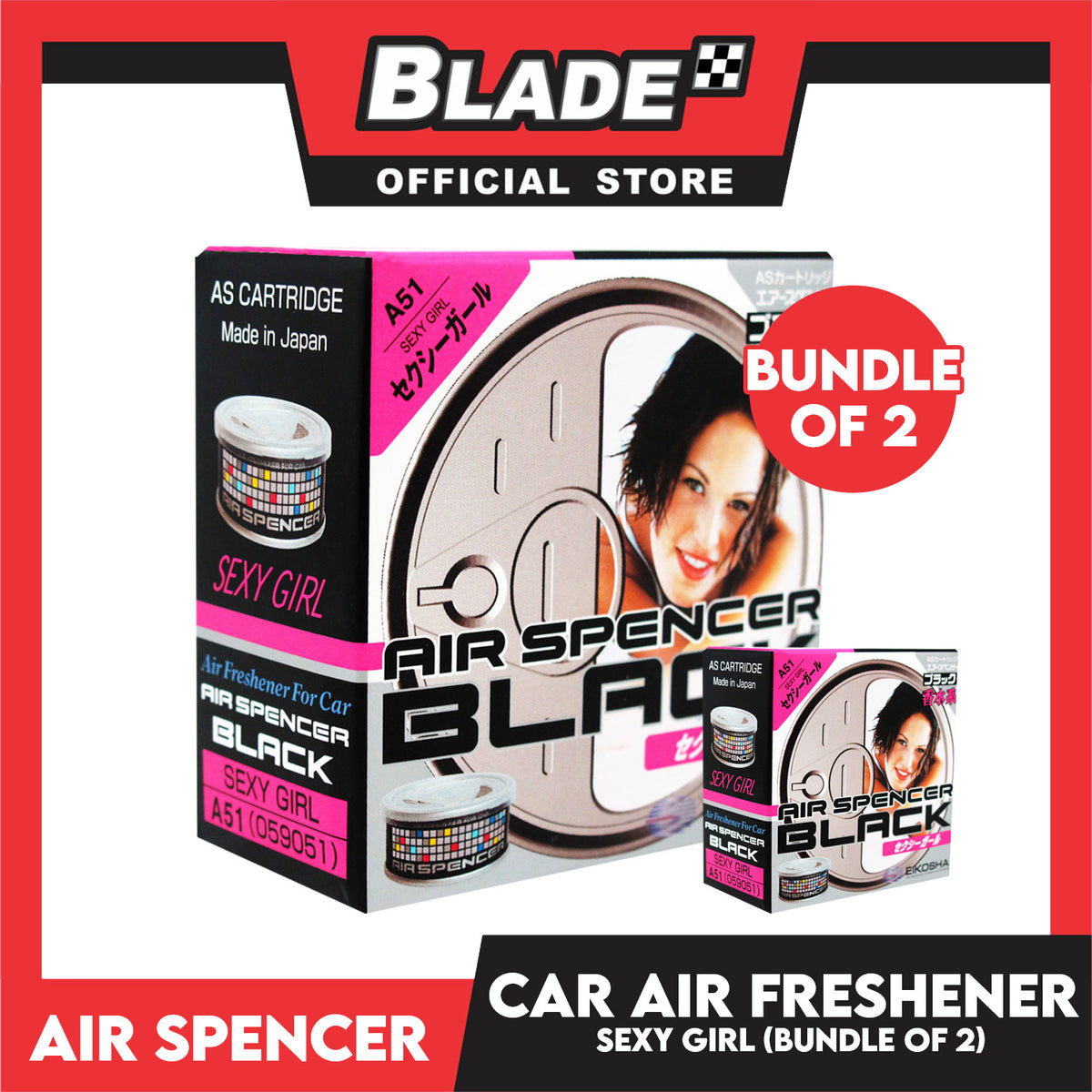2pcs Air Spencer Eikosha Air Freshener A51 (Sexy Girl)
