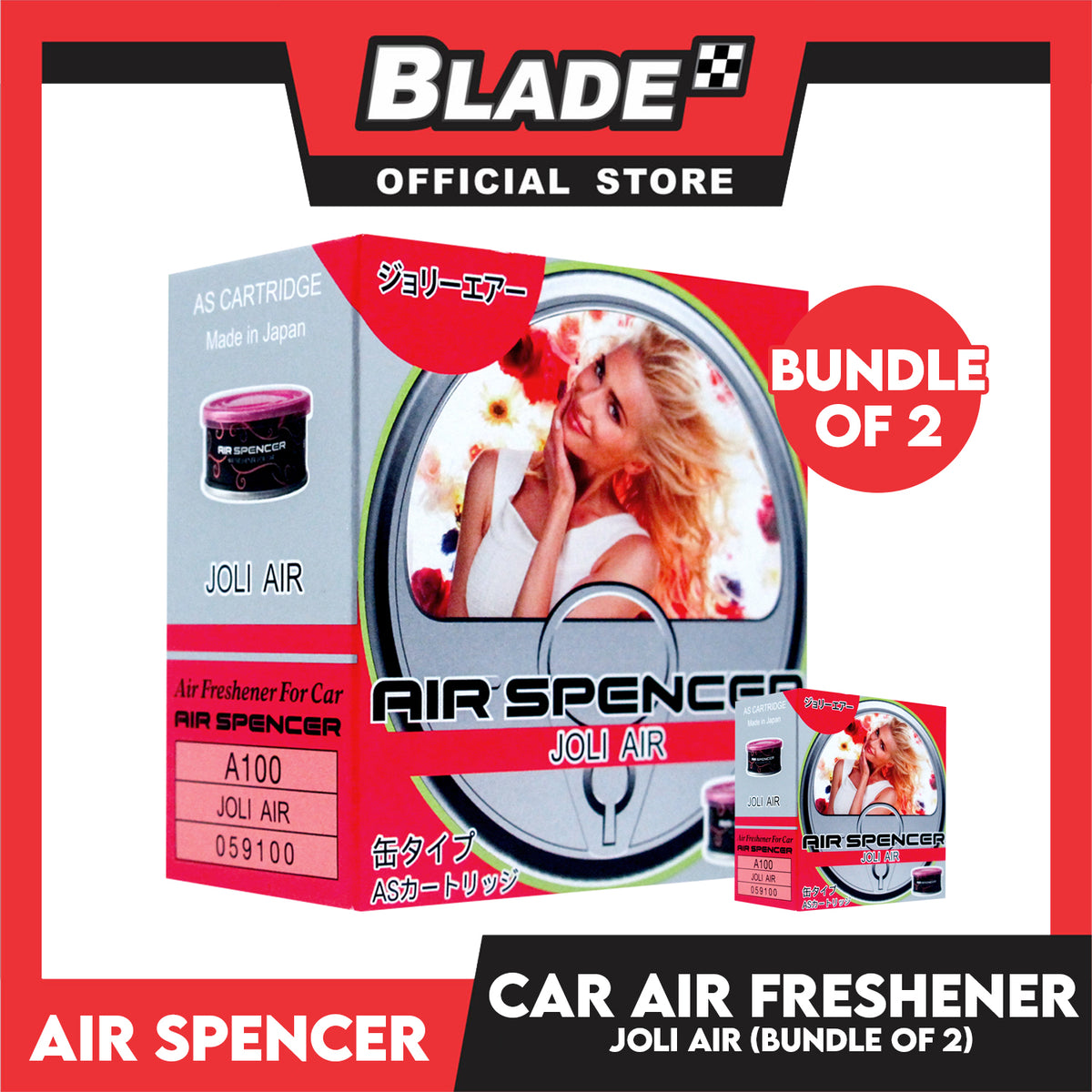 2pcs Air Spencer Car Air Freshener A100 (Joli Air)