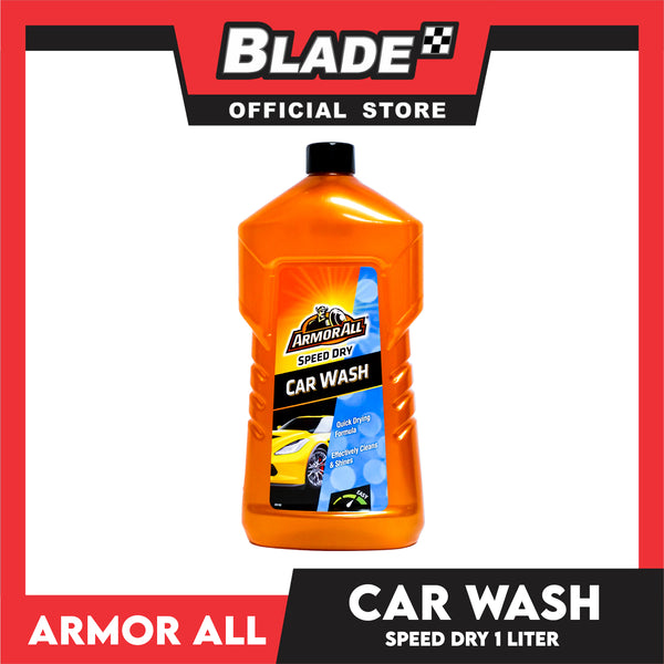 Armor All Speed Dry Car Wash 1 Liter Quick Drying Formula, Effectively Cleans and Shines