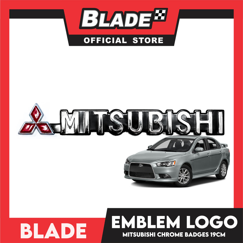Auto Car 3D Emblem Logo Chrome Badge Sticker Decals with 3M Adhesive for Mitsubishi 19cm (Mitsubishi)