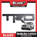 Auto Car Emblem Logo Carbon Badge Sticker Decals with 3M Adhesive for Tacoma Tundra Truck Pickup SUV Sedan 12.5cm (TRD)