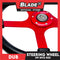 Dub Steering Wheel 8912 (Red) Steering Wheels & Accessories