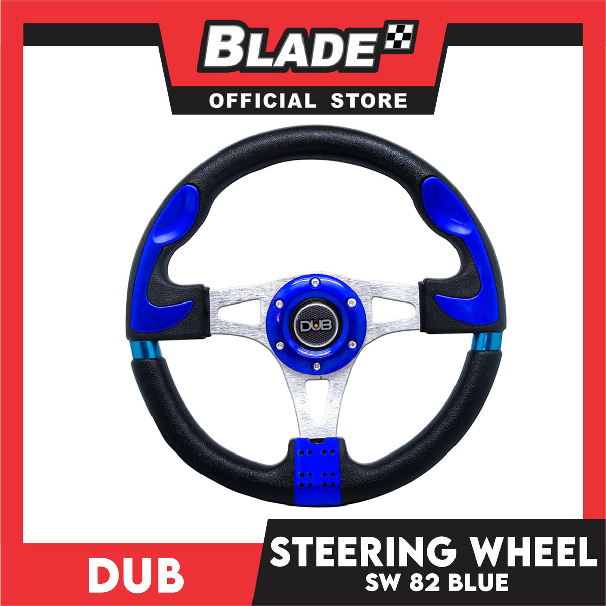 Dub Steering Wheel 82 (Blue) Steering Wheels & Accessories