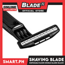 Disposable Dual Blade Shaving Razor Blade (Black)