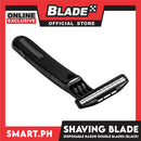 Disposable Dual Blade Shaving Razor Blade (Black)