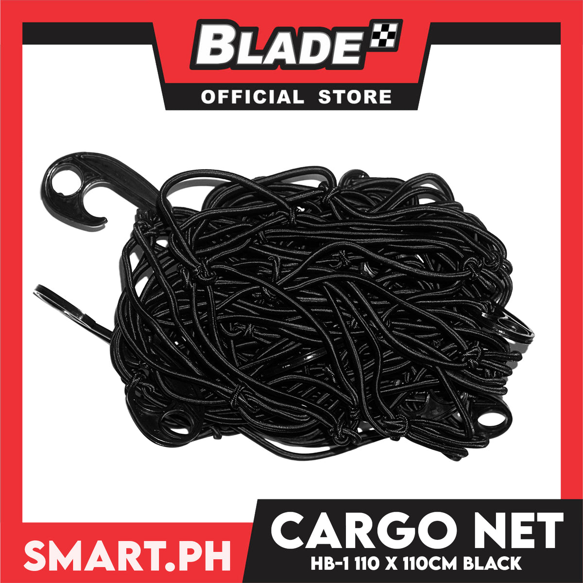 HB-1 Cargo Net 110 x 110cm (Black) Vehicle Cargo Net