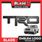 Auto Car Emblem Logo Chrome Badge Sticker Decals with 3M Adhesive for Tacoma Tundra Truck Pickup SUV Sedan 13cm (TRD)