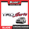 Auto Car Emblem Logo Chrome Badge Sticker Decals with 3M Adhesive for Tacoma Tundra Truck Pickup SUV Sedan 11cm BDT-162 (TRD Sports)