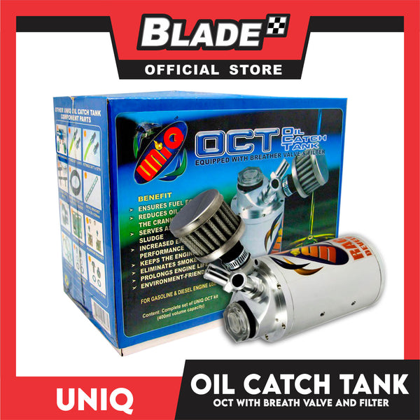 Uniq OCT Oil Catch Tank with Breather Valve and Filter (For Gasoline and Diesel Engine)