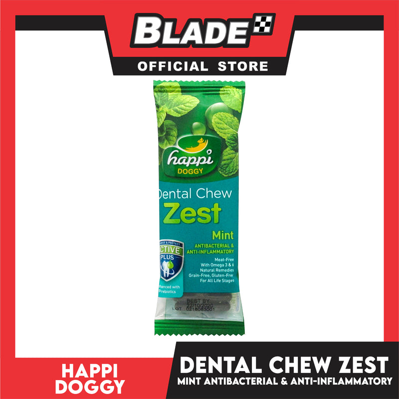 Happi Doggy Dental Chew Zest 1pc. 30g (Mint) Dog Treats