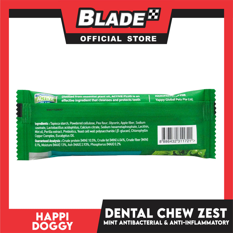 Happi Doggy Dental Chew Zest 1pc. 30g (Mint) Dog Treats