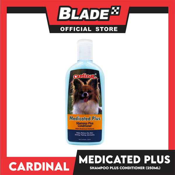 Cardinal Medicated Plus Shampoo Plus Conditioner In One 250ml For Dogs and Cats