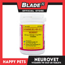 Happy Pets Neurovet Vitamins B1 + B6 + B12 20 Tablets for Dogs and Cats