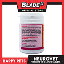 Happy Pets Neurovet Vitamins B1 + B6 + B12 20 Tablets for Dogs and Cats