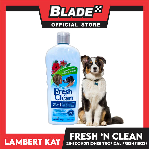 Fresh 'N Clean 2-in-1 Oatmeal Dog Shampoo and Conditioner 18oz (Tropical Fresh)