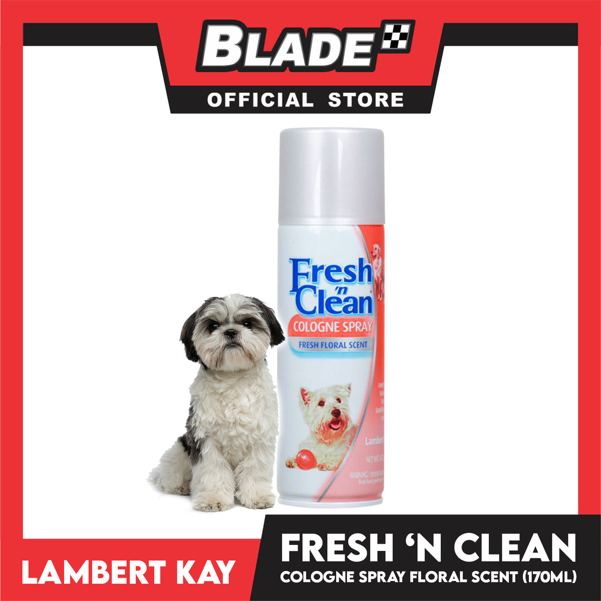 Lambert Kay Fresh 'N Clean Cologne Spray Fresh Floral Scent 6oz Dog Cologne