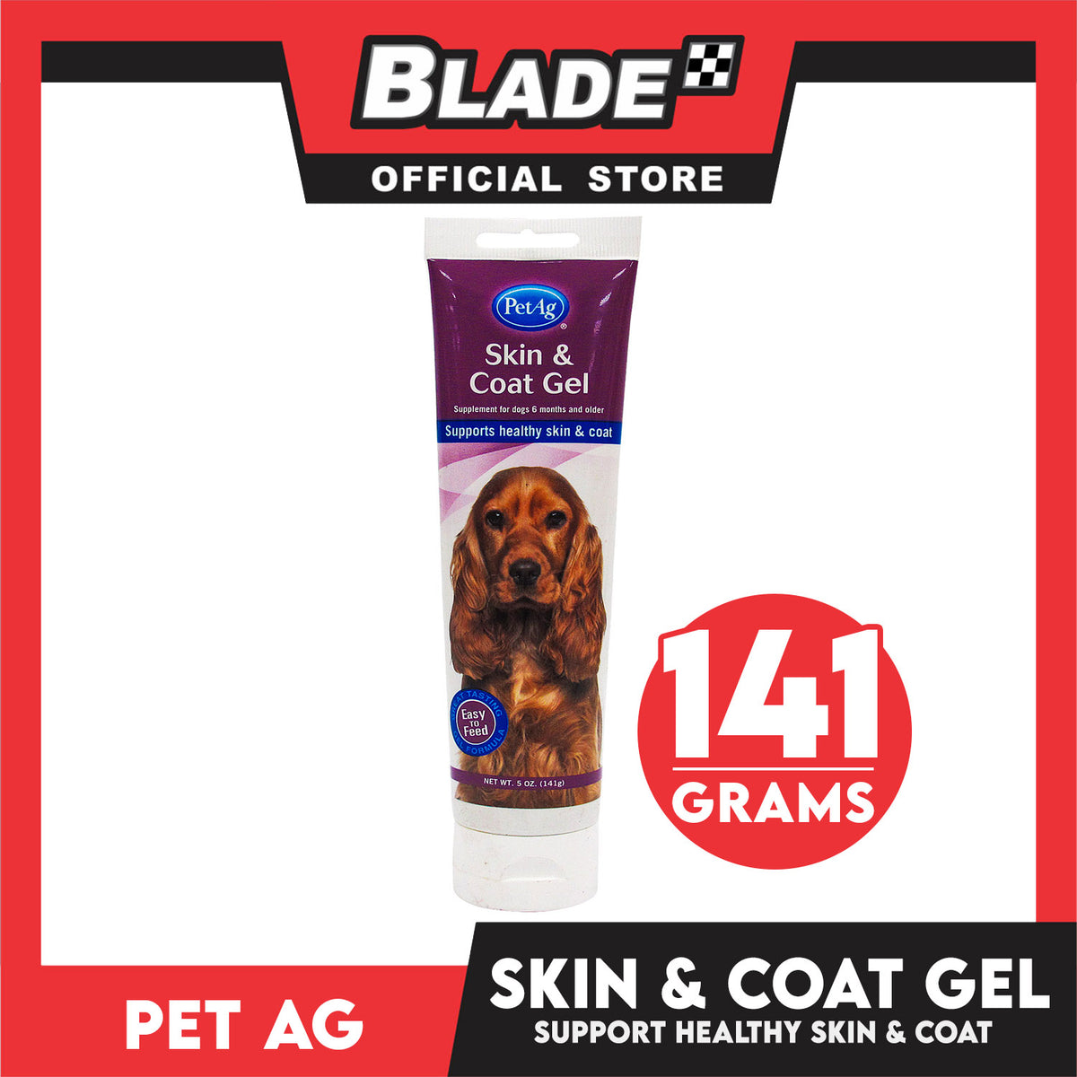 Pet Ag Skin and Coat Gel 141g Supplement for Dogs