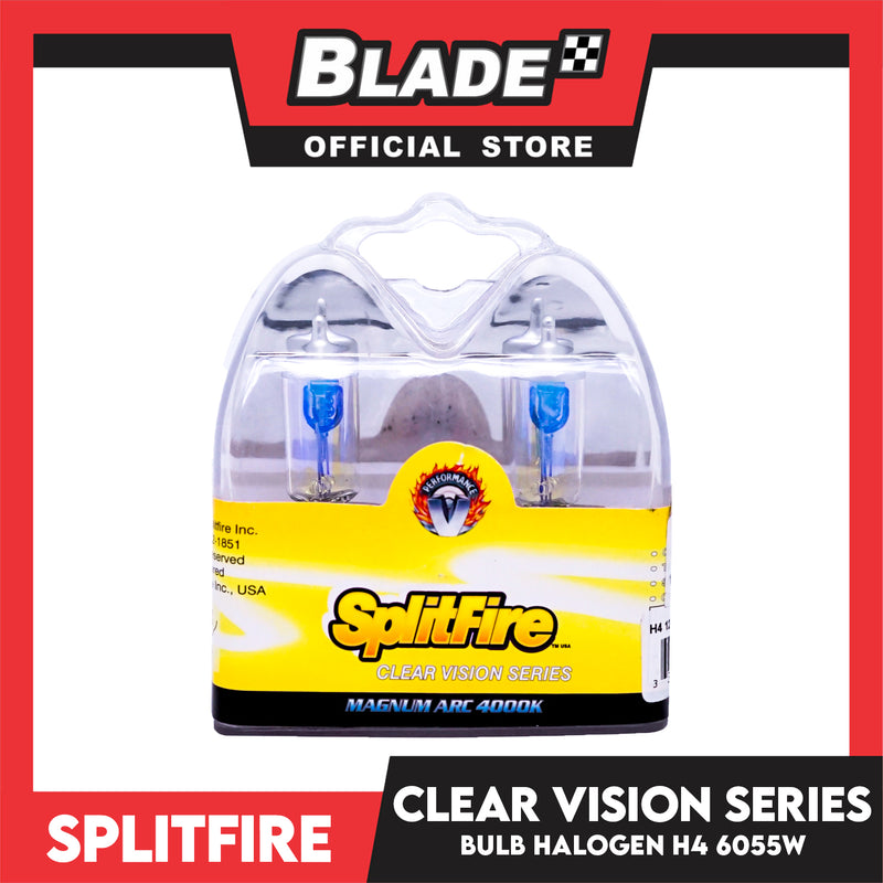 Splitfire Clear Vision Halogen Bulb H4 12V 60/55W P43T As – blade.ph