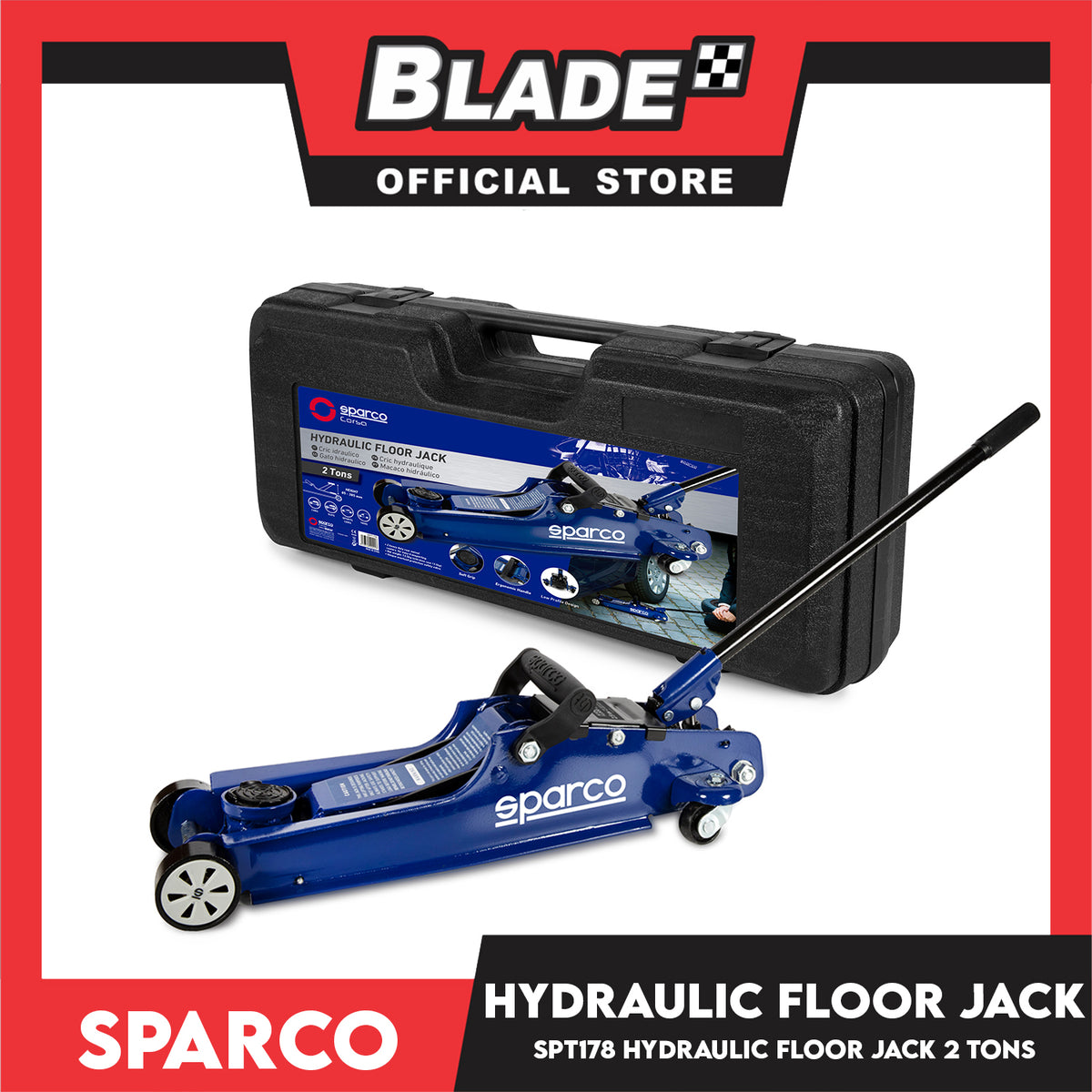 Sparco SPT178 Hydraulic Floor Jack 2 Tons