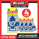 4pcs Little Trees Car Air Freshener U3S-32002 Bouquet (Set of 3) Hanging Tree Provides Long Lasting
