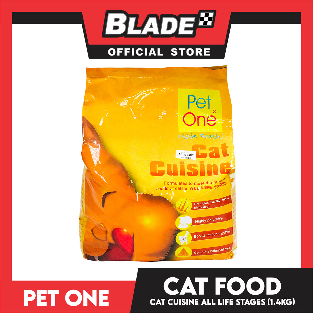 Pet One Cat Cuisine 1.4kg Dry Cat Food